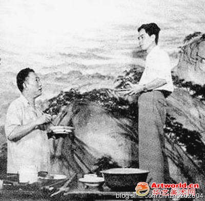 毛泽东亲笔题款的国画：《江山如此多娇》