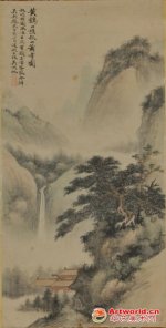 荣宝斋（上海）吴湖帆秋山萧寺图亮相