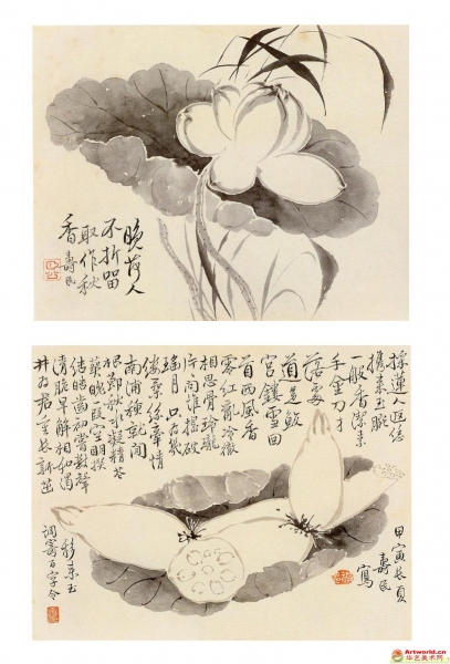 边寿民(1684-1752) 花卉动物合1