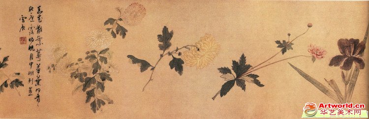 明 孙克弘 《百花图》