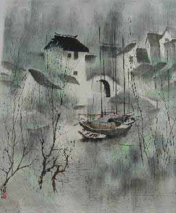 难得朦胧:任景钦彩墨画展在798桥艺术空间开展