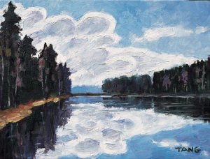 汤传杰油画作品展在视觉经典美术馆举办