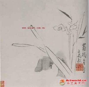 清代--清 高翔 水仙图