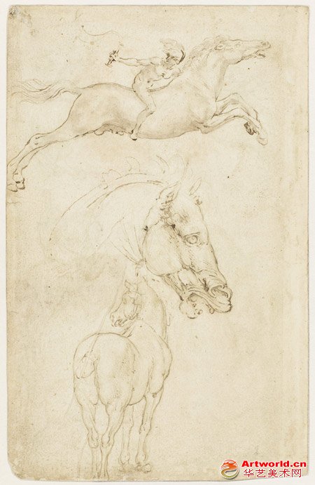 达-芬奇作品《骑兵与战马》