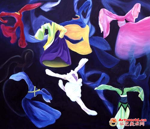 灵魂之舞 油画 180cm×160cm