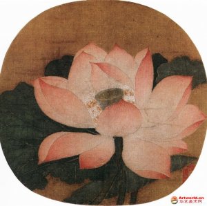  宋 吴炳《出水芙蓉图》 