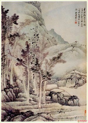 清 龚贤《春山图》