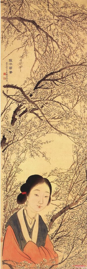 清 费丹旭《罗浮梦景图》