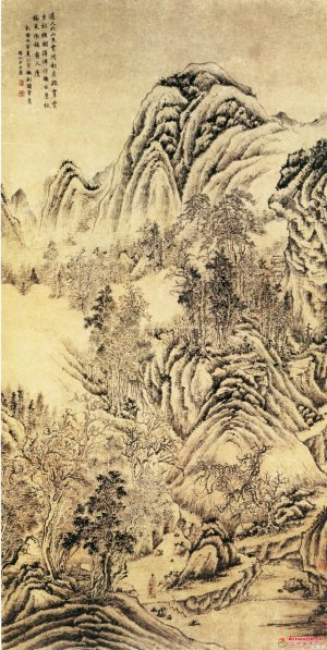 清 方士庶《北山古屋图》