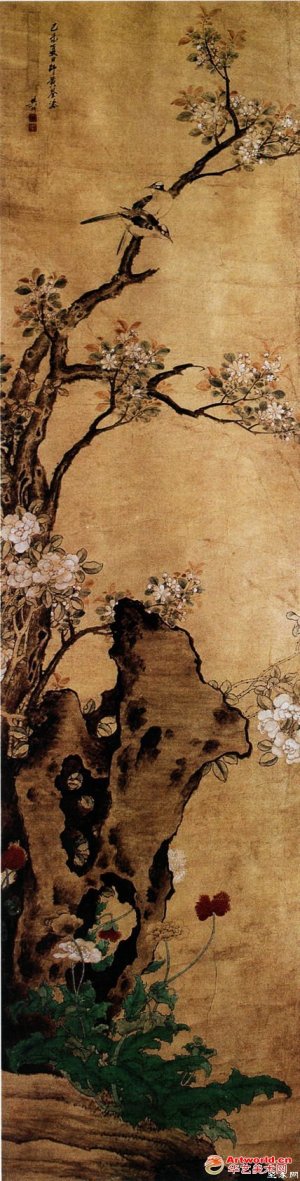 清 樊圻《堂上祝寿图》