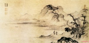 明 樊晖《溪山远眺图》