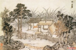 明 杜琼 《南村别墅图》