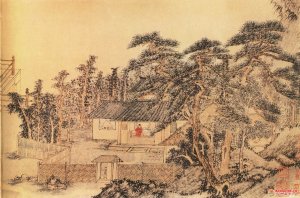 明 杜琼 《友松图》