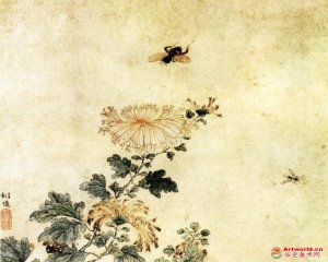 清 胡慥《花鸟图》