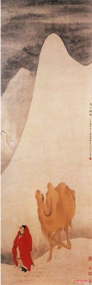 清 华喦《天山积雪图》