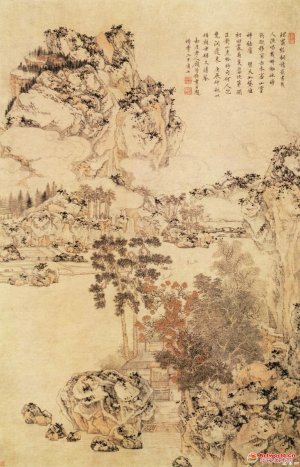 清 顾符稹《山水图》