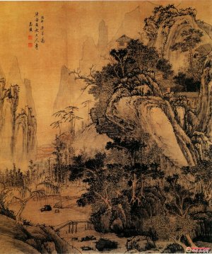 清 高俨《春山秀色图》