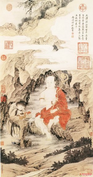清 金廷标《罗汉图》