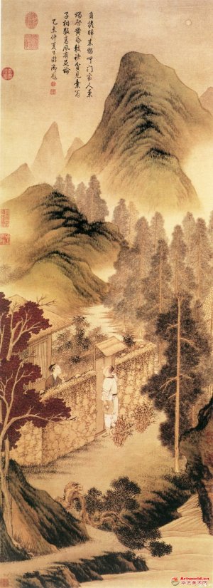 清 金廷标《负担图》