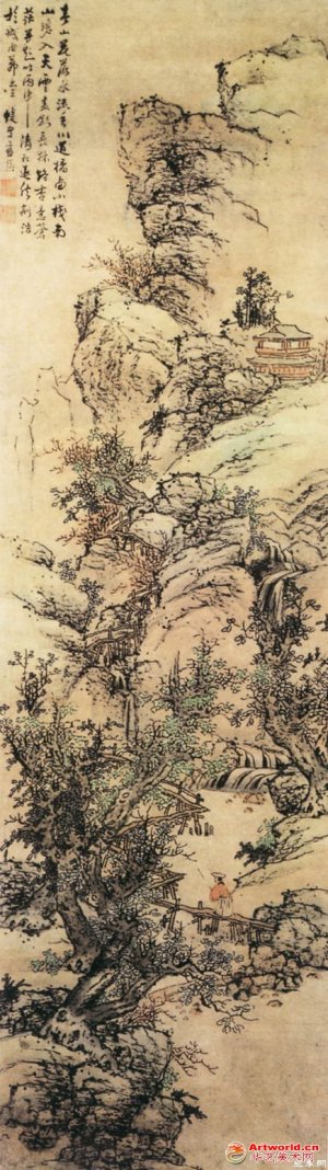 明 蓝瑛 山水