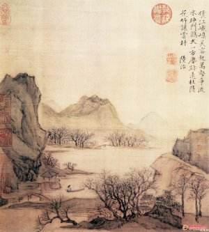 明 陆治《花溪渔隐图》