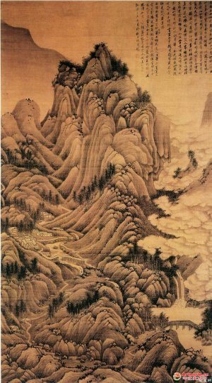 明 刘珏《夏云欲雨图》