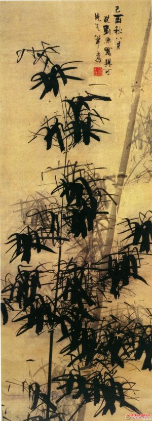 清 刘源《墨竹图》