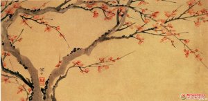 清 罗芳淑《梅花图》