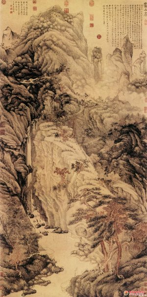 明 沈周《庐山高图》