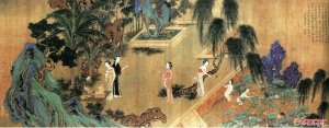 明 仇英《四季仕女图》