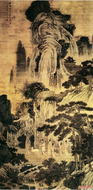 明 沈周《临戴进谢安东山图》