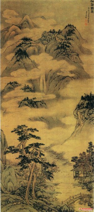 明 宋旭《松壑云泉图》