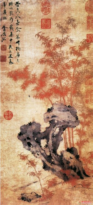明 孙克弘《殊竹图》