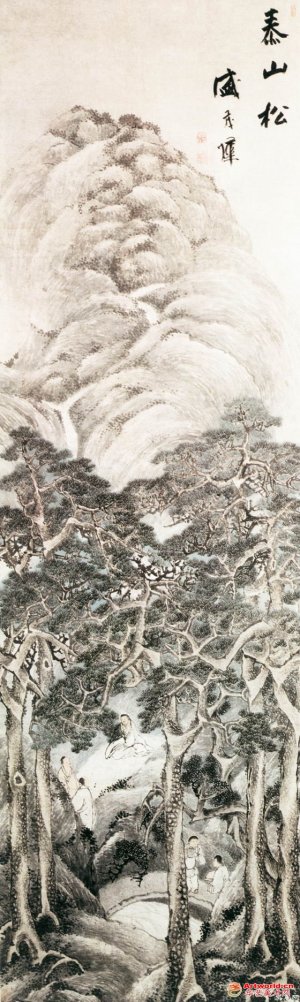 明 盛茂烨《泰山松图》