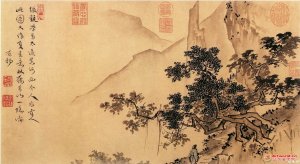 明 张观《山林清趣图》