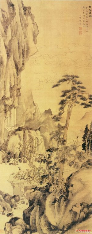 明 邵弥《高松远涧图》