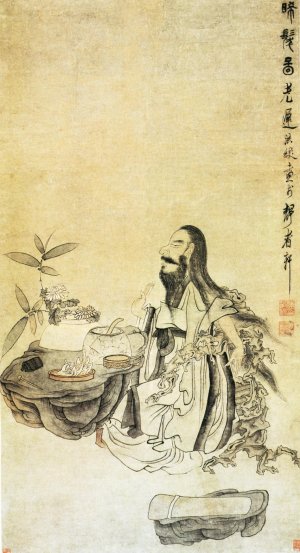 明 陈洪绶 《晞发图》