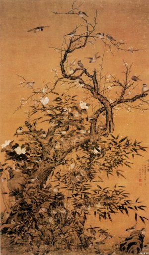 清 崔鏏 《百雀图》