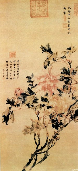 清 慈禧 《富贵图》
