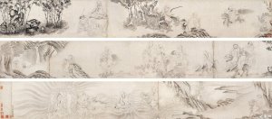 明 丁云鹏 《白描罗汉图手卷》二