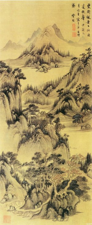 明 丁云鹏 《秋景山水图》