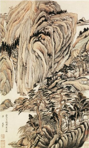 明 董其昌《仿古山水图》