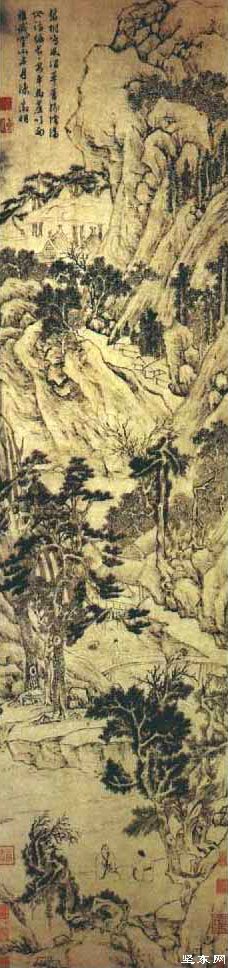  文徵明绿荫清话图 