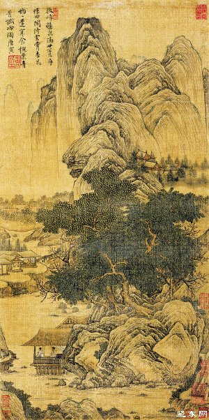 唐寅《层楼拔嶂图》