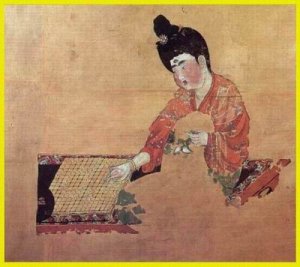 《弈棋仕女图》