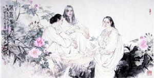 何家英《芙蓉出水》