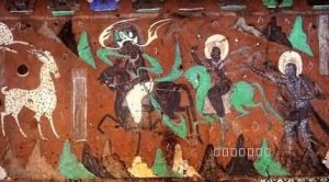《九色鹿本生故事》选自《中国书画鉴赏辞典》