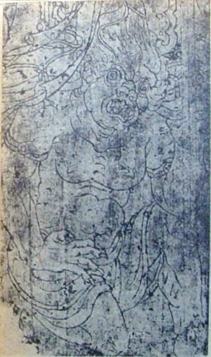  《大雁塔线刻画》选自《中国书画鉴赏辞典》 