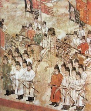 《仪仗图》选自《中国书画鉴赏辞典》