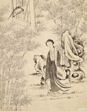 清.改琦 红楼梦人物图